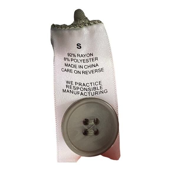 Revolve NONchalant Fabi Wide Leg Pleated Trouser Pant Olive Green Size Small - Picture 11 of 12